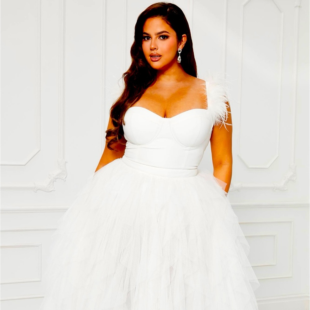 White Tulle Dress